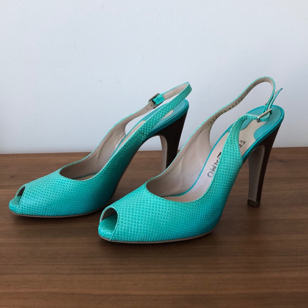 Ferragamo Peep Toe Pumps